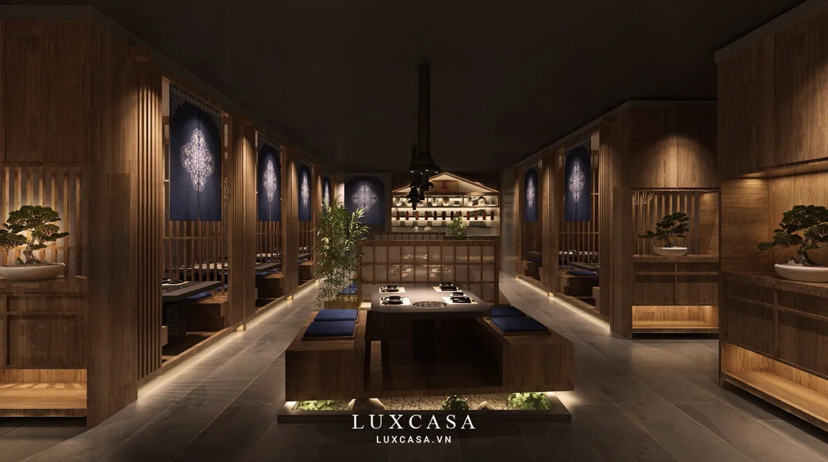 Thiết kế nhà hàng mộc mạc