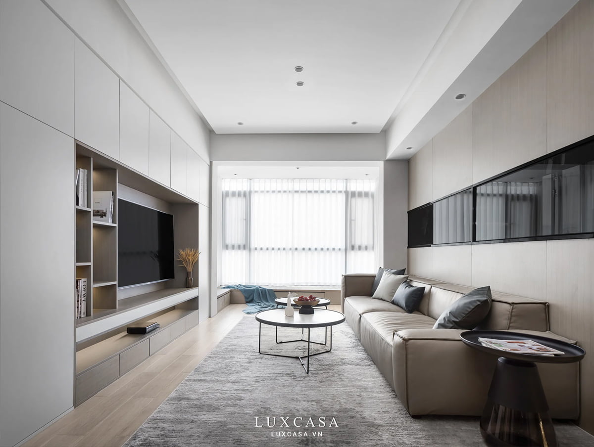 Phòng khách chung cư 65m2