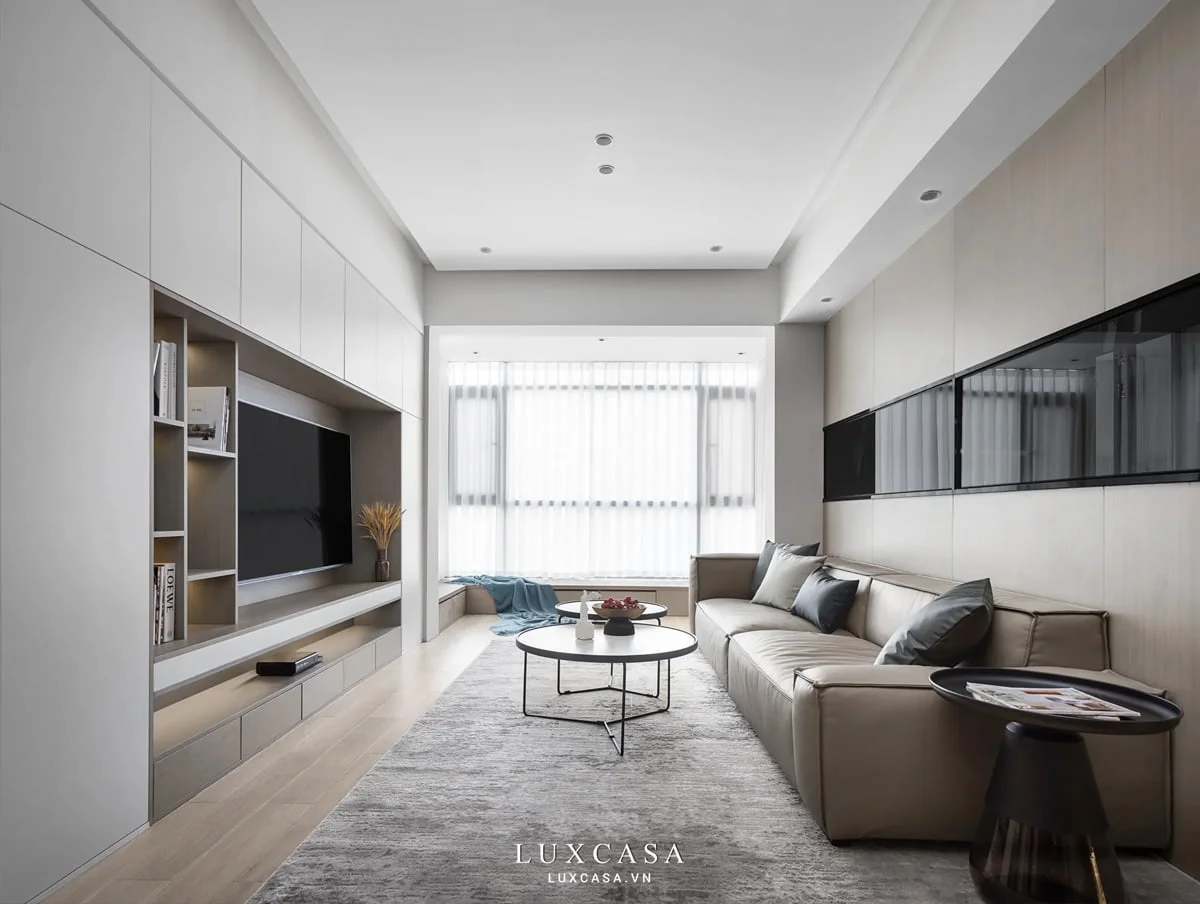 Phòng khách chung cư 65m2