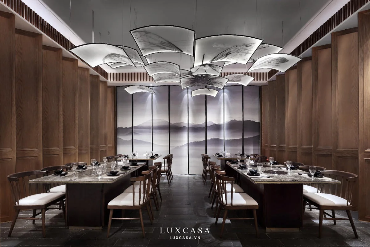 Thiết kế nhà hàng phong cách Trung Hoa