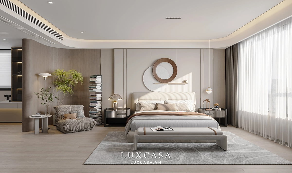 Thiết kế phòng ngủ master chung cư cao cấp