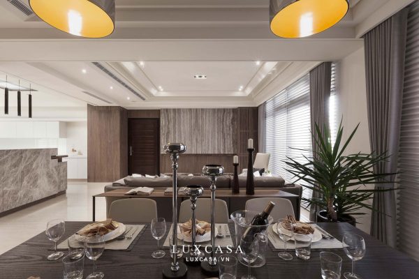 Bao quát phòng khách chung cư cao cấp NCC73