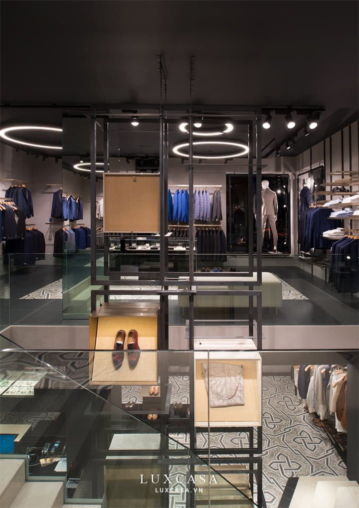 Thiết kế nội thất shop thời trang nam Taylor 4 Không gian tầng 2 shop nam Taylor