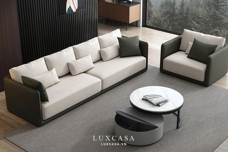 bộ ghế sofa vải nỉ SN01