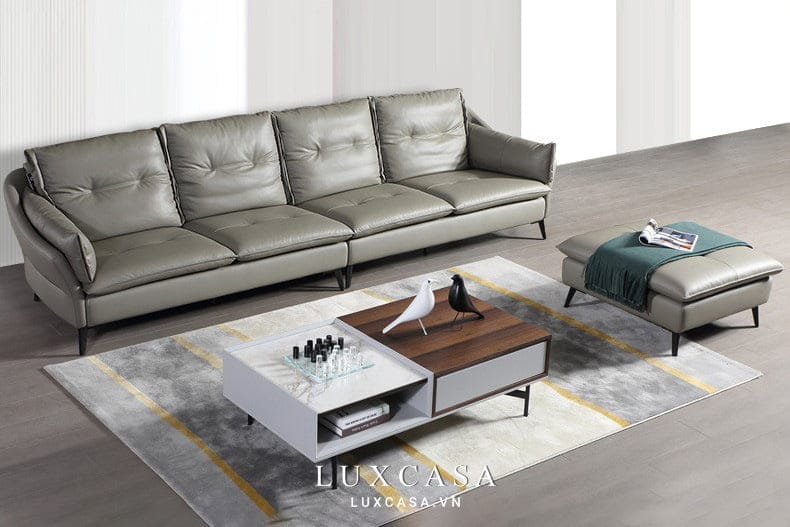 bộ sofa da bò SD602