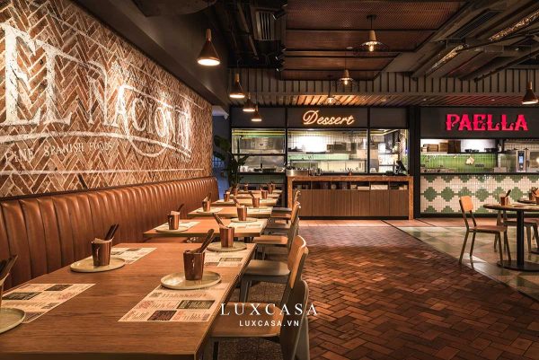 Thiết kế nội thất nhà hàng cao cấp mixed buffet