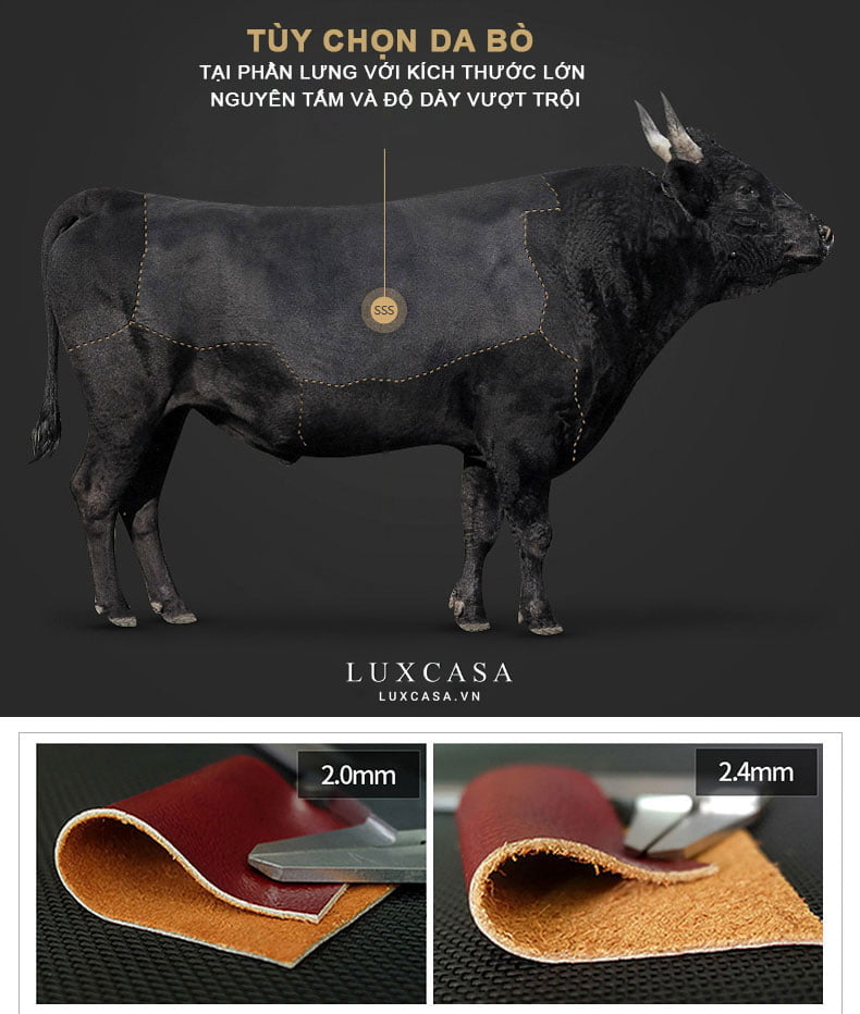 da bò bọc ghế sofa