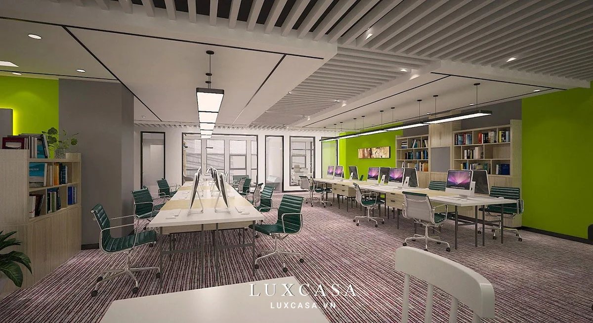 Thiết kế nội thất văn phòng phong cách tối giản