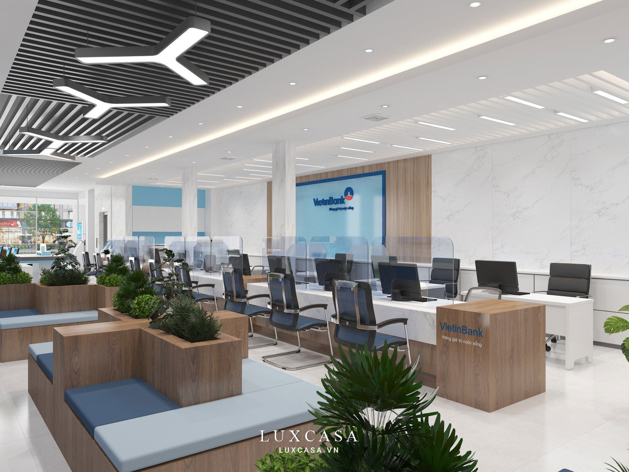 du an thiet ke van phong ngan hang vietinbank
