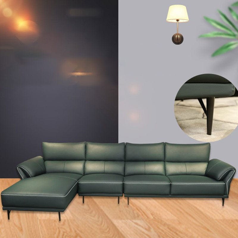 ghế sofa bọc da bò thật 