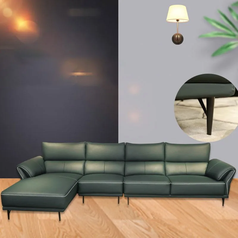 ghế sofa bọc da bò thật 