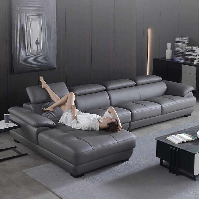 ghế sofa bọc da thật 