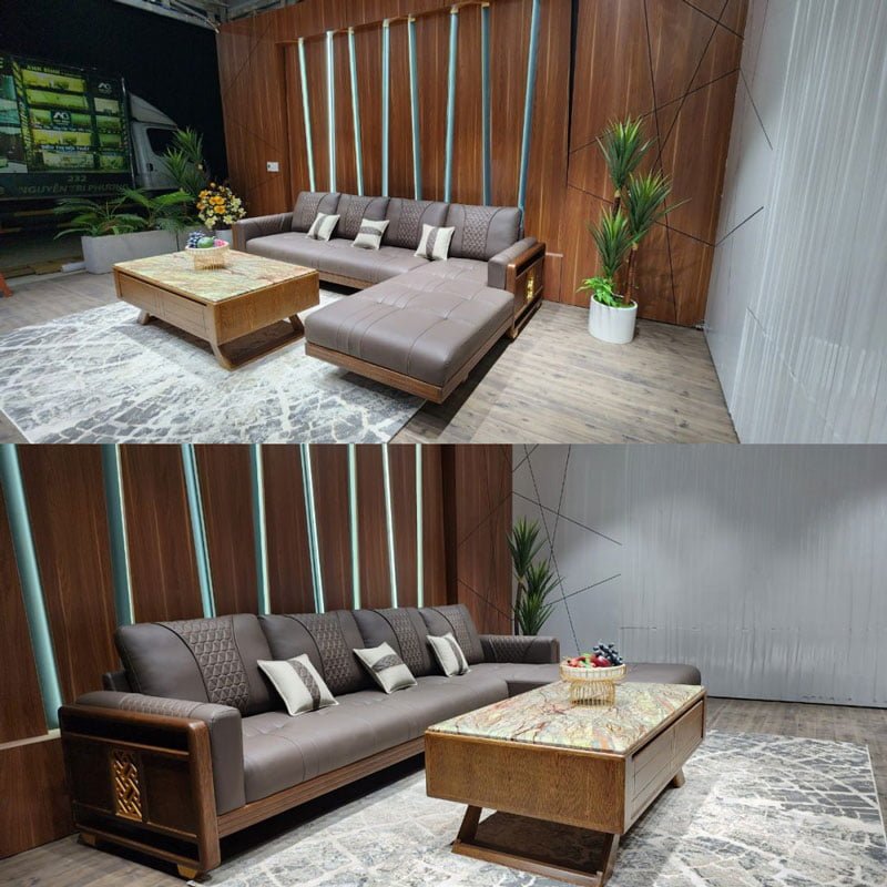 Bộ bàn ghế sofa gỗ SG08