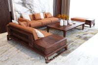 Ghế sofa gỗ óc chó SG01