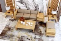 ghế sofa gỗ sồi SG02