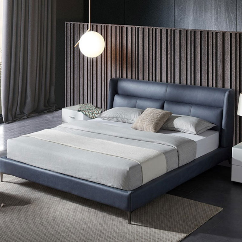 giường hiện đại bọc da 