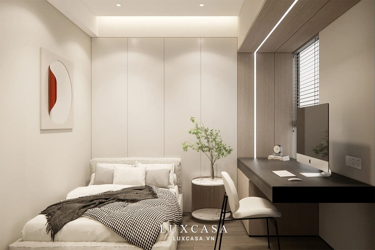 Mẫu thiết kế nội thất chung cư tối giản sang trọng NCC76 14 Thiết kế nội thất chung cư tối giản