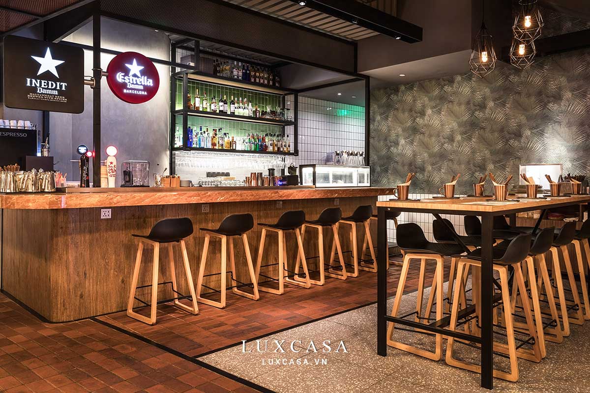 Thiết kế nội thất nhà hàng cao cấp mixed buffet