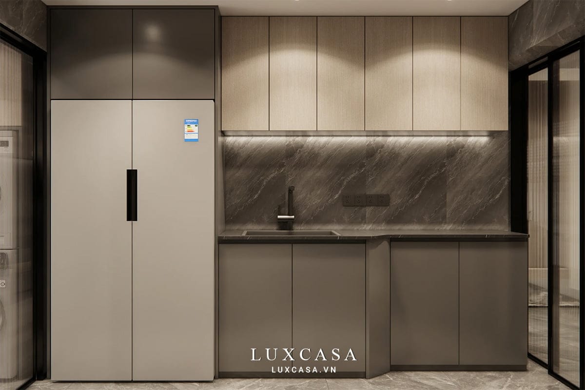 Mẫu thiết kế nội thất chung cư tối giản sang trọng NCC76 10 Thiết kế nội thất chung cư tối giản