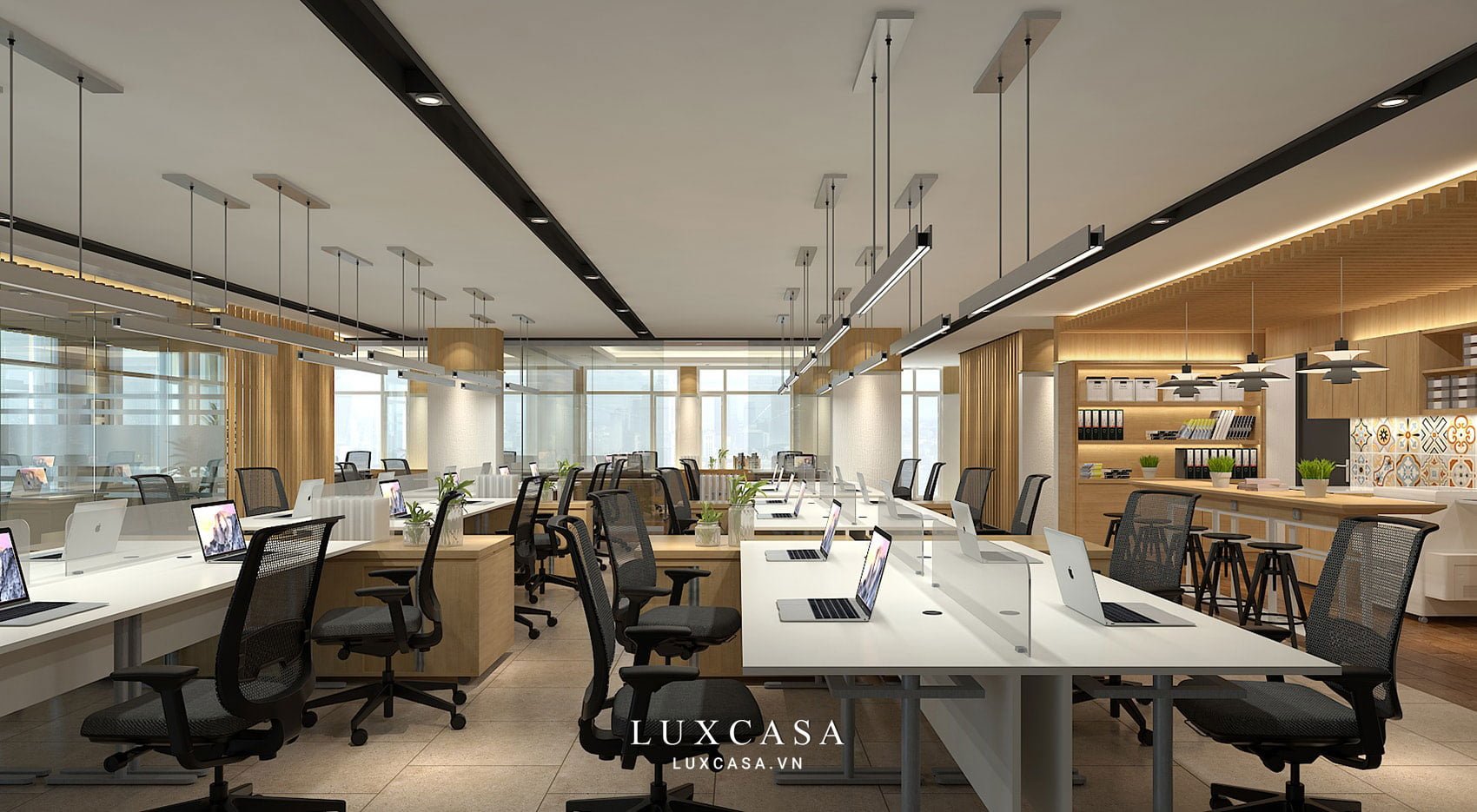 khu vuc lam viec mo kich thich tuong tac giua nhan vien