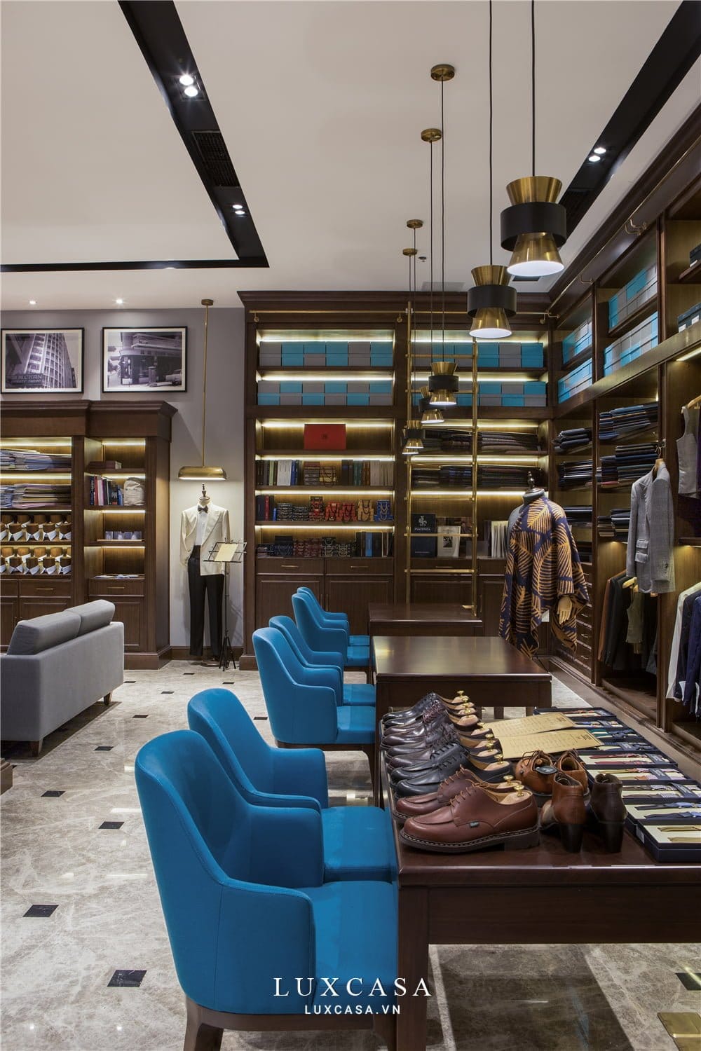 Khu vực thử đồ phụ kiện thời trang nam