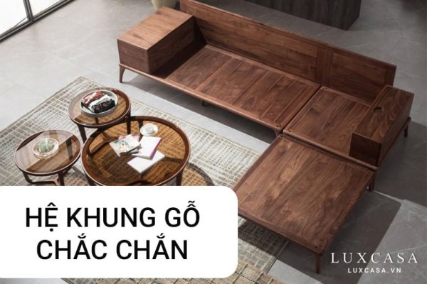Khung ghế sofa gỗ