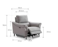 sofa đơn thông minh chỉnh điện