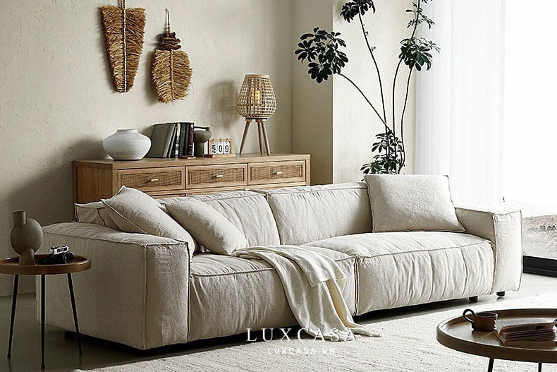 mẫu sofa nỉ đẹp hiện đại SN06