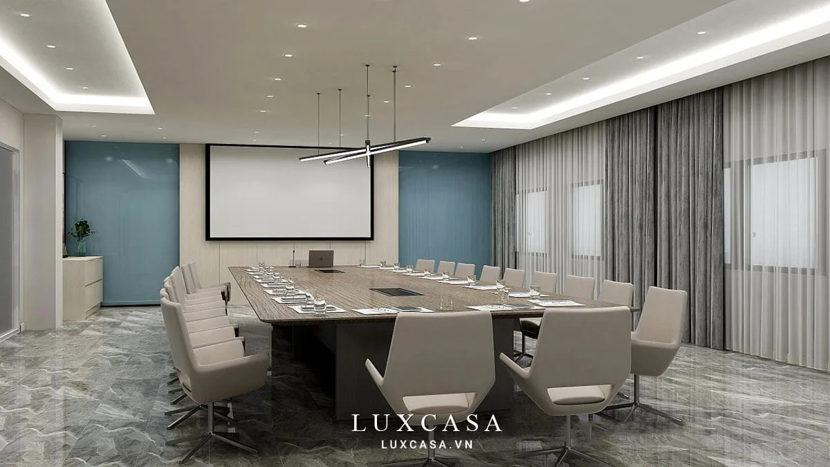 Thiết kế nội thất văn phòng phong cách tối giản