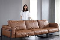 Ghế sofa da bò thật cao cấp SD609