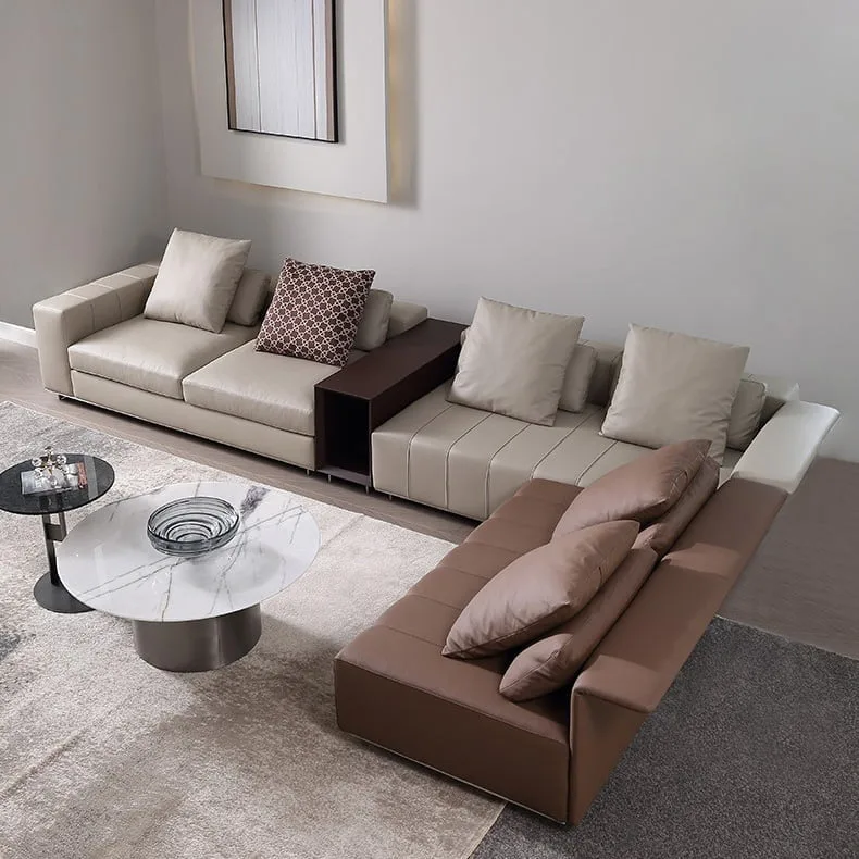 ghế sofa da phòng khách SD1108