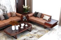 Ghế sofa gỗ óc chó SG04