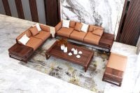 Ghế sofa gỗ óc chó SG01