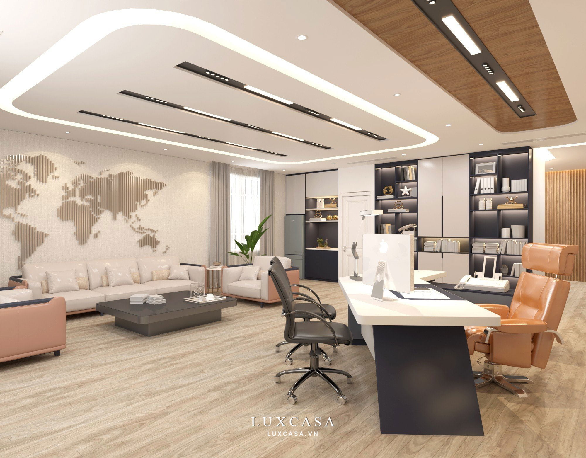 thi cong phong giam doc sang trong