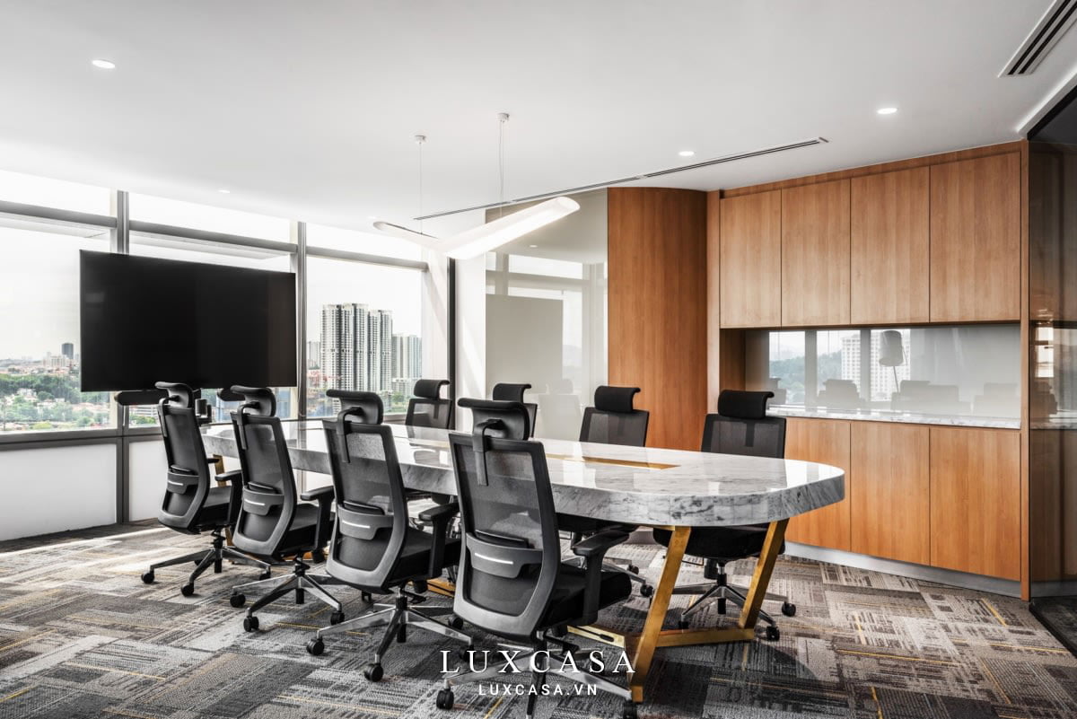 Thi công phòng họp 15m2