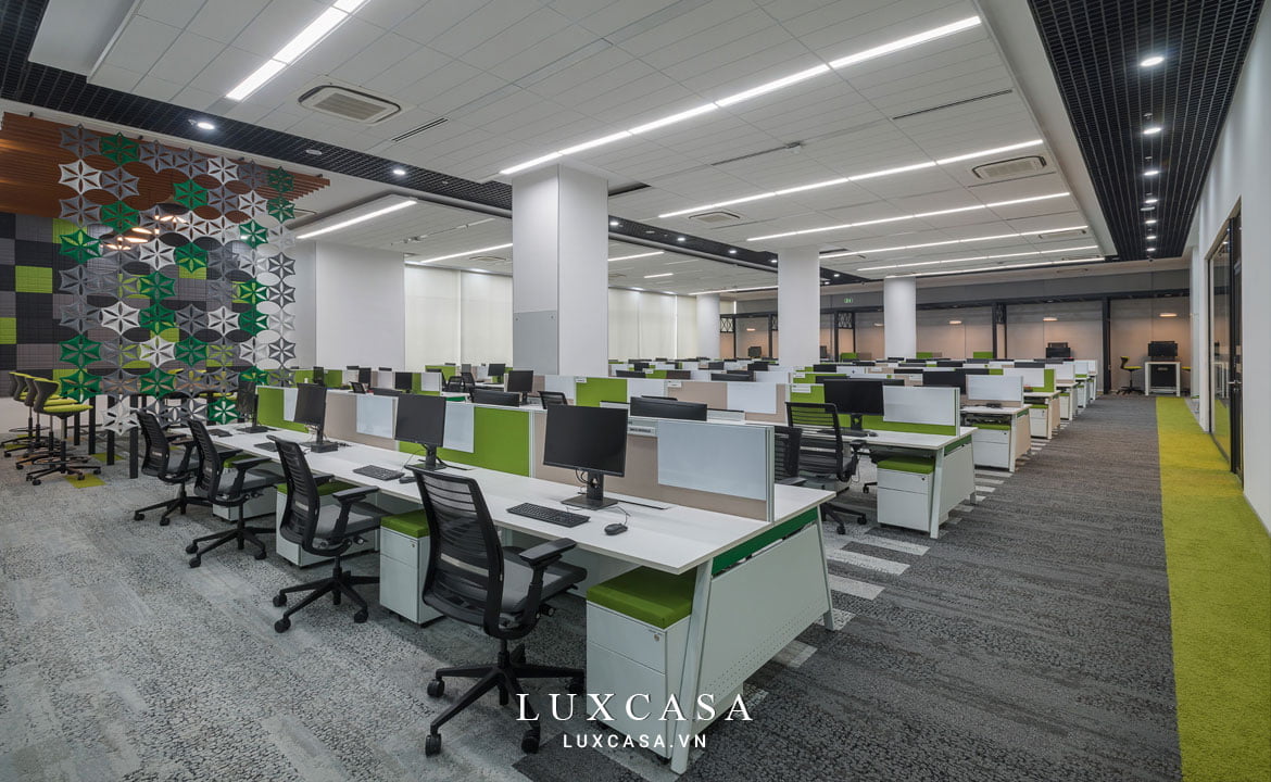 thi cong van phong mo 300m2