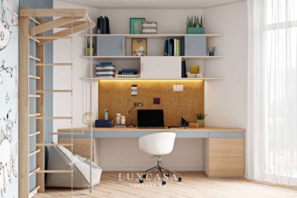 Thiết kế bàn học cho bé trai