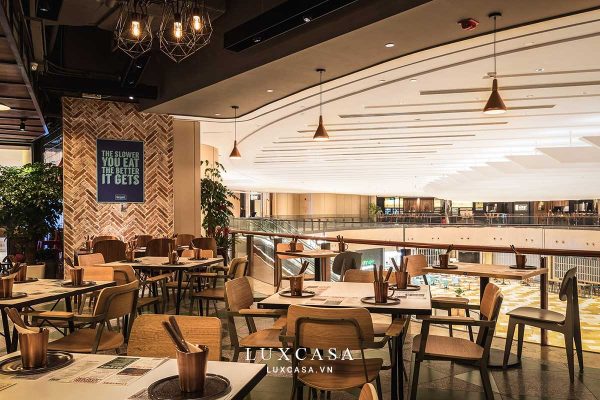 Thiết kế nội thất nhà hàng cao cấp mixed buffet
