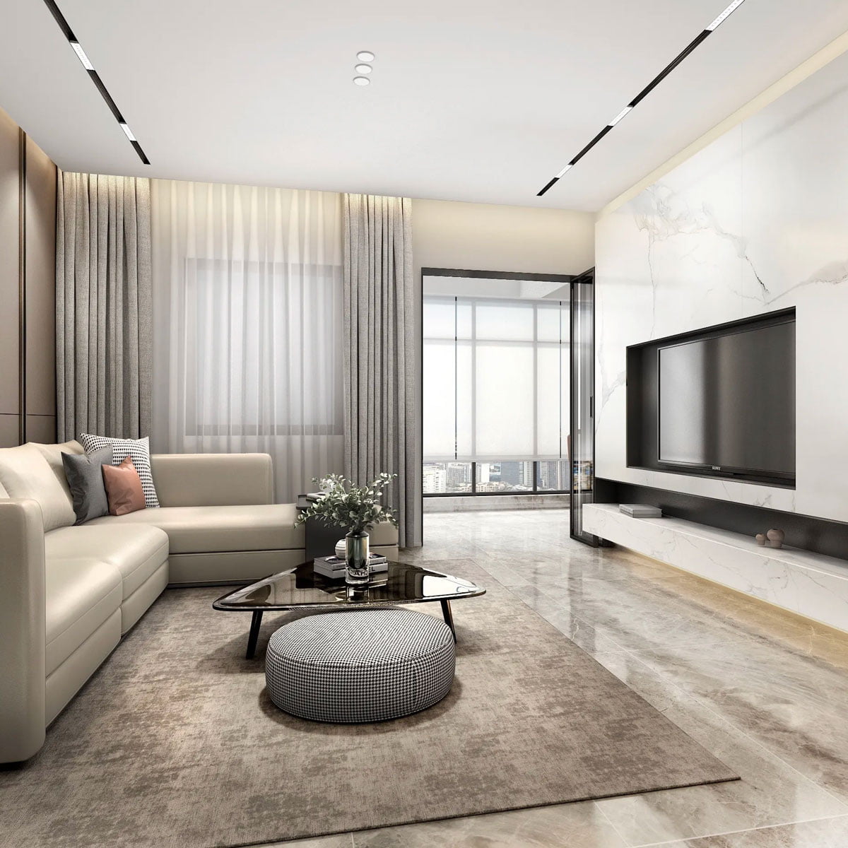 Thiết kế nội thất chung cư 70m2 NCC75