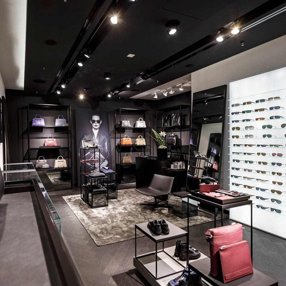 Thiết kế nội thất cửa hàng phụ kiện Porsche Design 2 Thiết kế nội thất cửa hàng Porsche Design