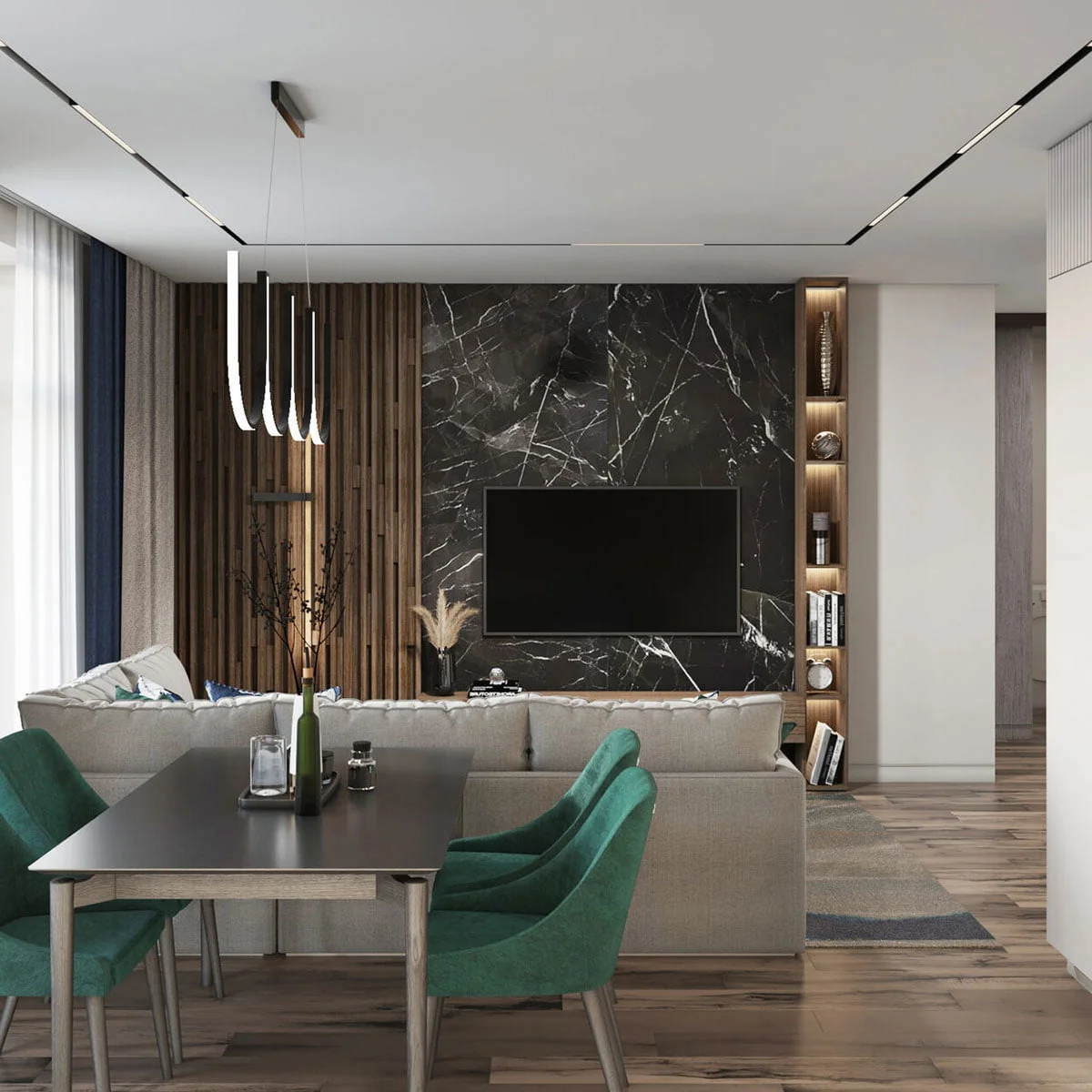 Dự án thiết kế nội thất chung cư tại Hà nội NCC91 1 Thiết kế nội thất chung cư