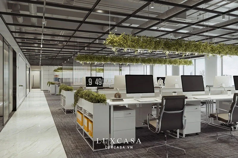 Thiết kế nội thất văn phòng làm việc không gian mở