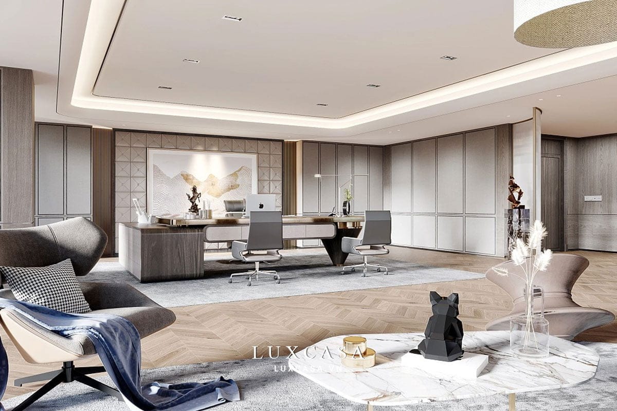 Thiết kế nội thất công ty hiện đại