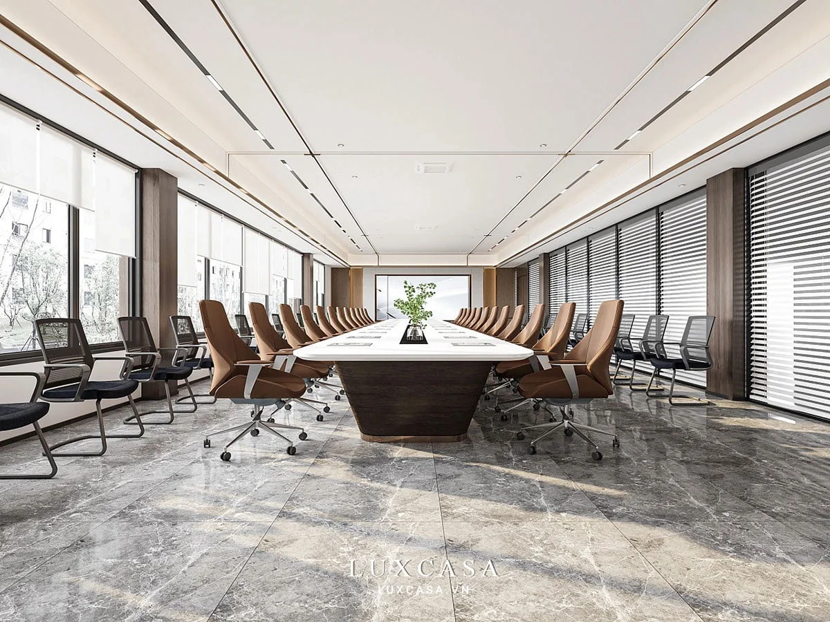 Thiết kế nội thất văn phòng phong cách tối giản