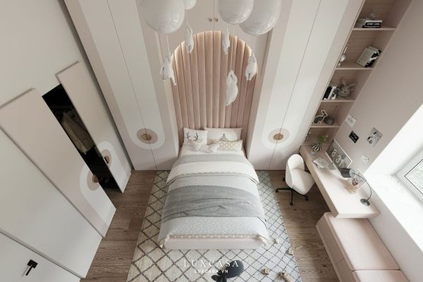 Thiết kế phòng ngủ cho bé gái nhà anh Trường