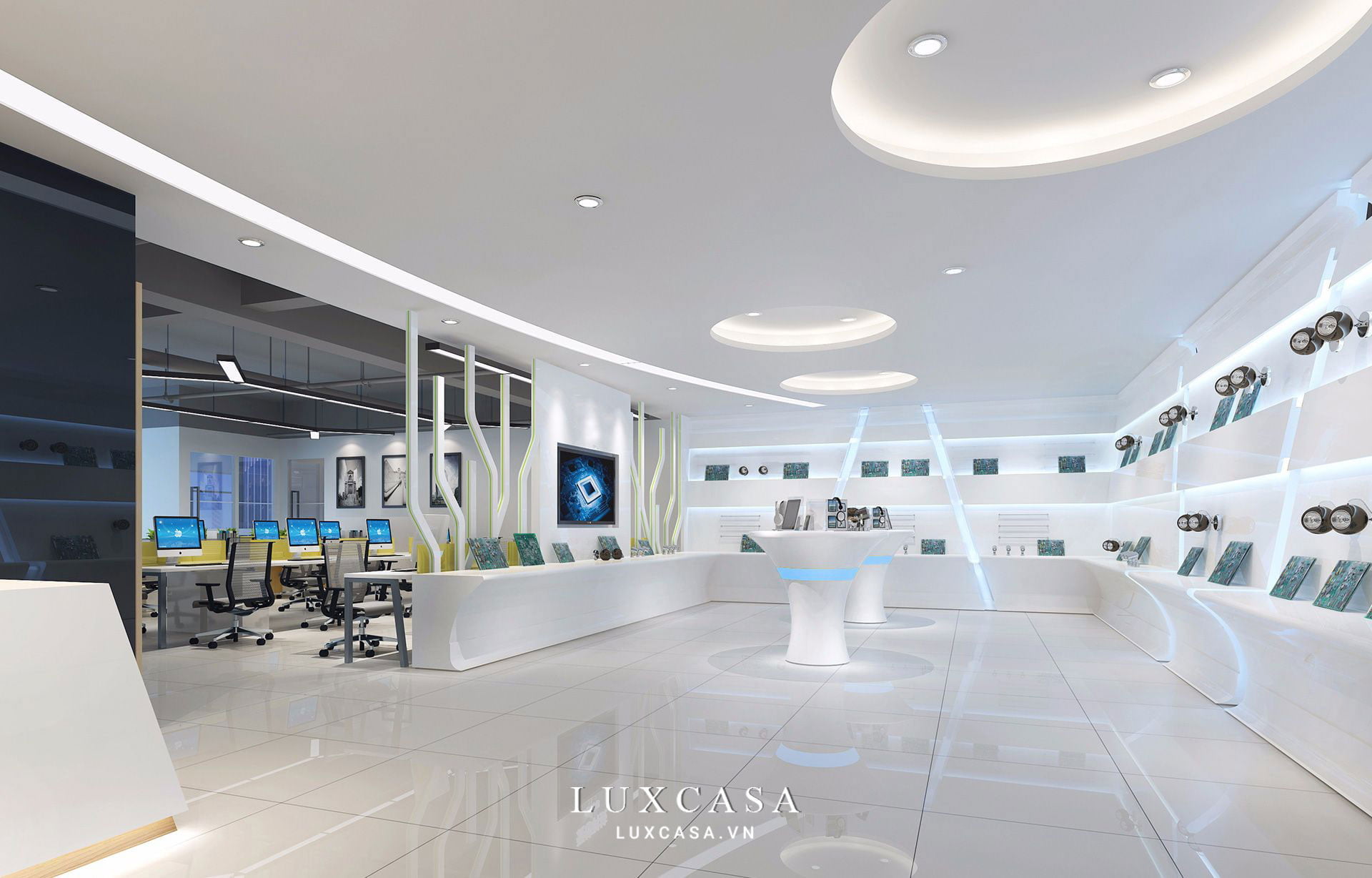 thiet ke van phong hien dai 2