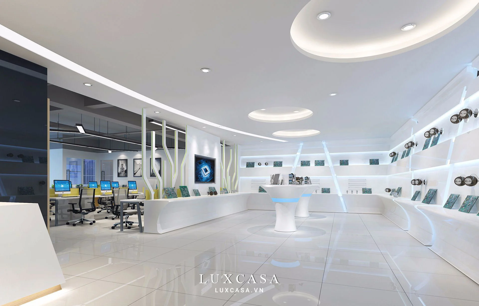 thiet ke van phong hien dai 2