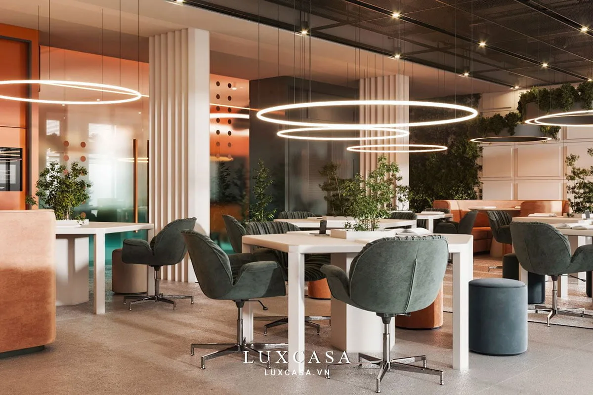 Thiết kế nội thất văn phòng không gian mở