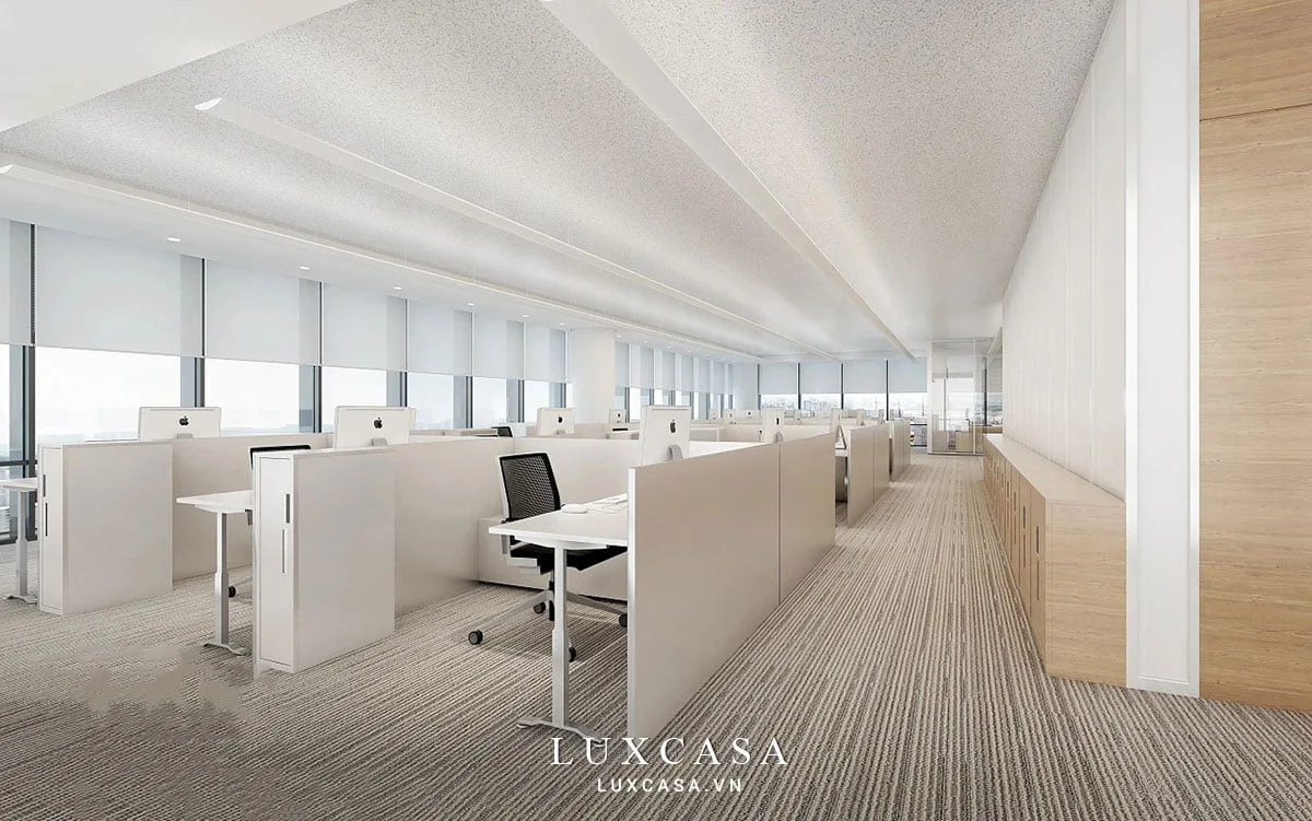 Thiết kế nội thất văn phòng phong cách tối giản