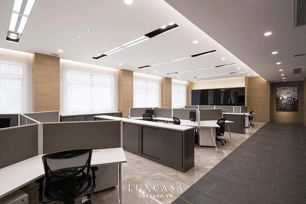 Thiết kế nội thất văn phòng phong cách tối giản